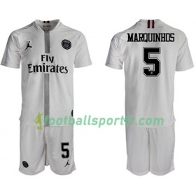 Tenue Paris Saint Germain Marquinhos 5 Jordan Blanc Enfant Troisieme 2018-2019 Maillot de Foot